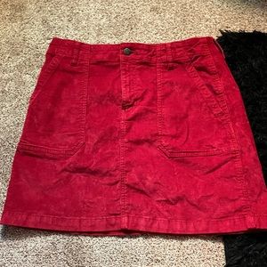 Red velvet Jean skirt from old navy